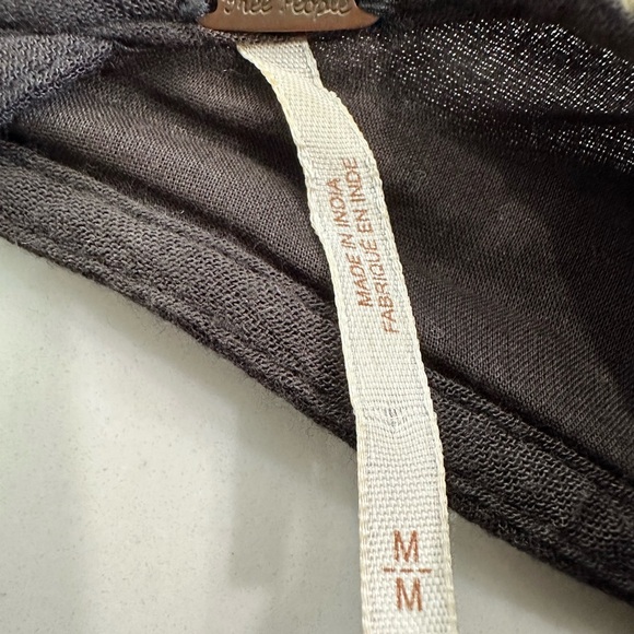 Free People Sweet Tennessee Mini Swing Dress-Size Medium-Black - Picture 8 of 11